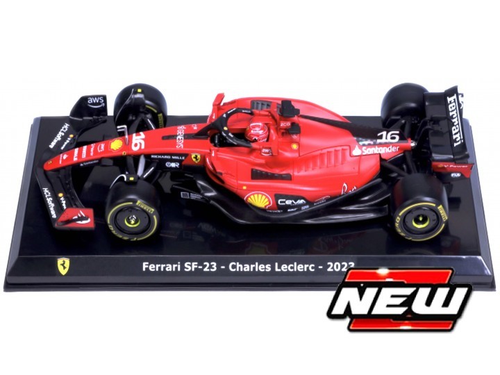 ＜予約品＞　Burago 1/24 Ferrari F1 SF23 2023 Leclerc　ルクレール　サインツ