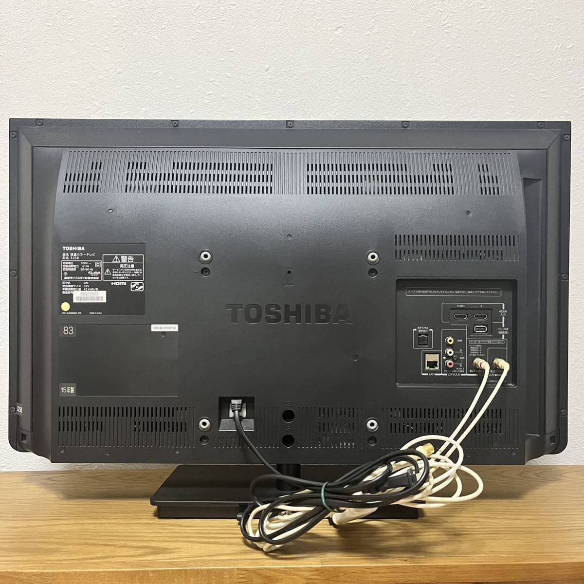 東芝 REGZA 液晶カラーテレビ 32型 15年製 - 映像機器