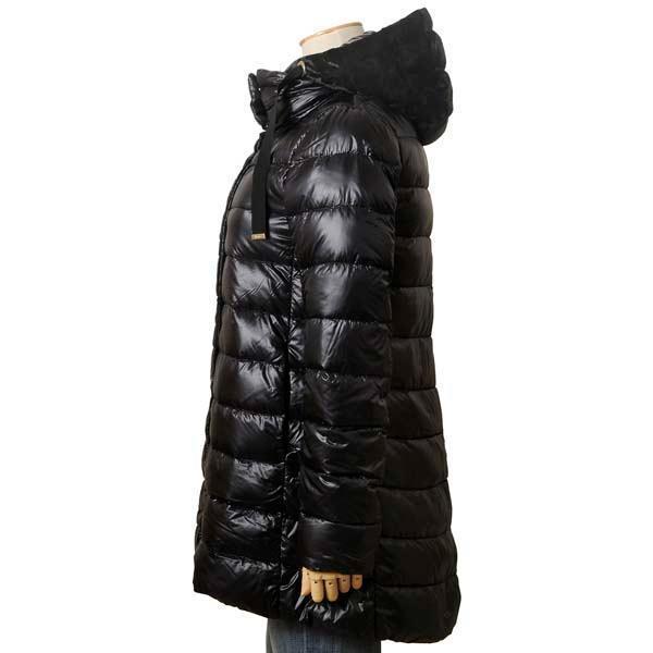  hell no resort medium height down coat with a hood .36 black 