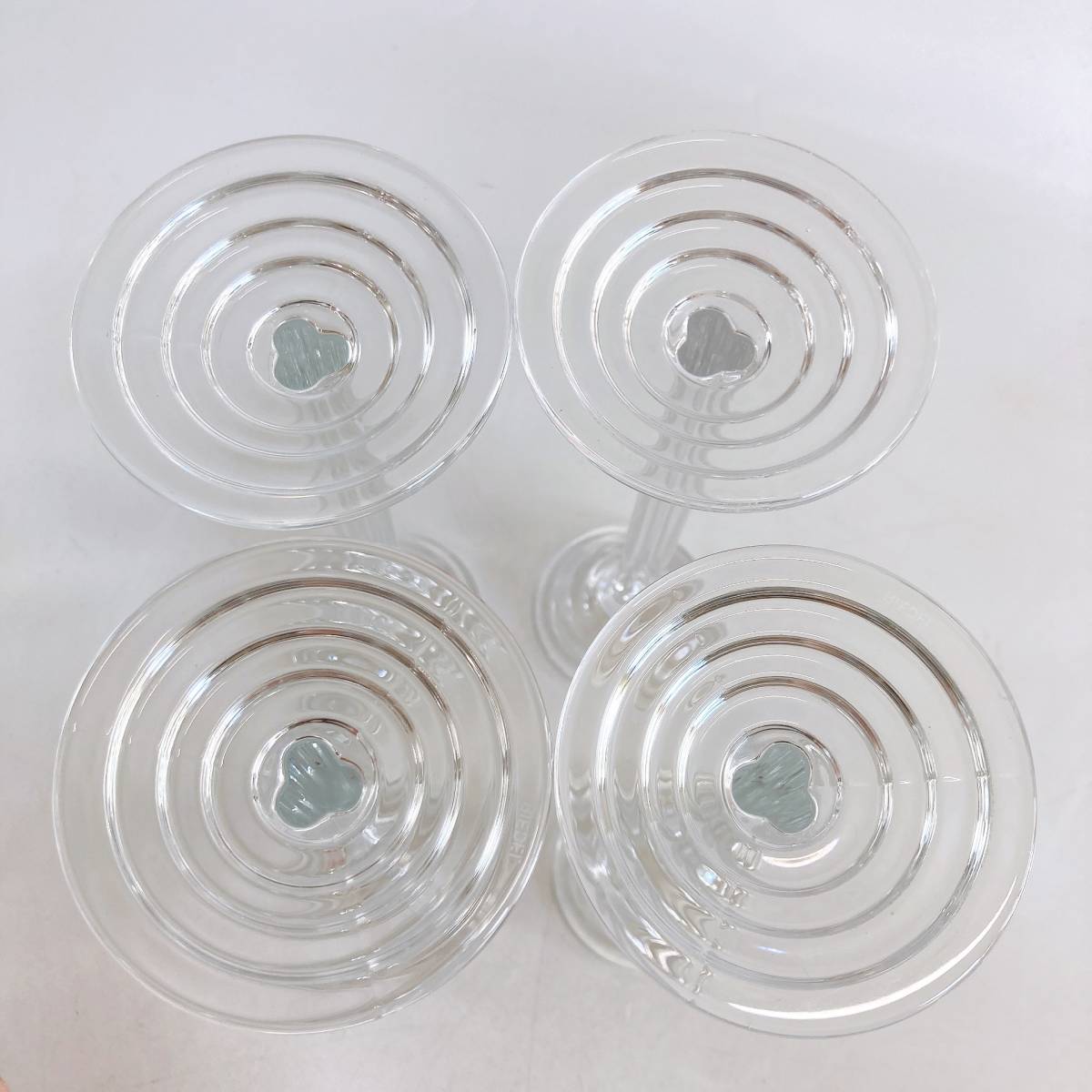  Lee Dell candle holder 4 pcs set crystal glass 