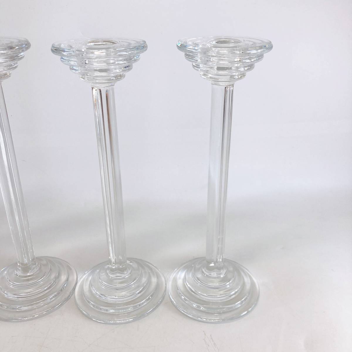  Lee Dell candle holder 4 pcs set crystal glass 