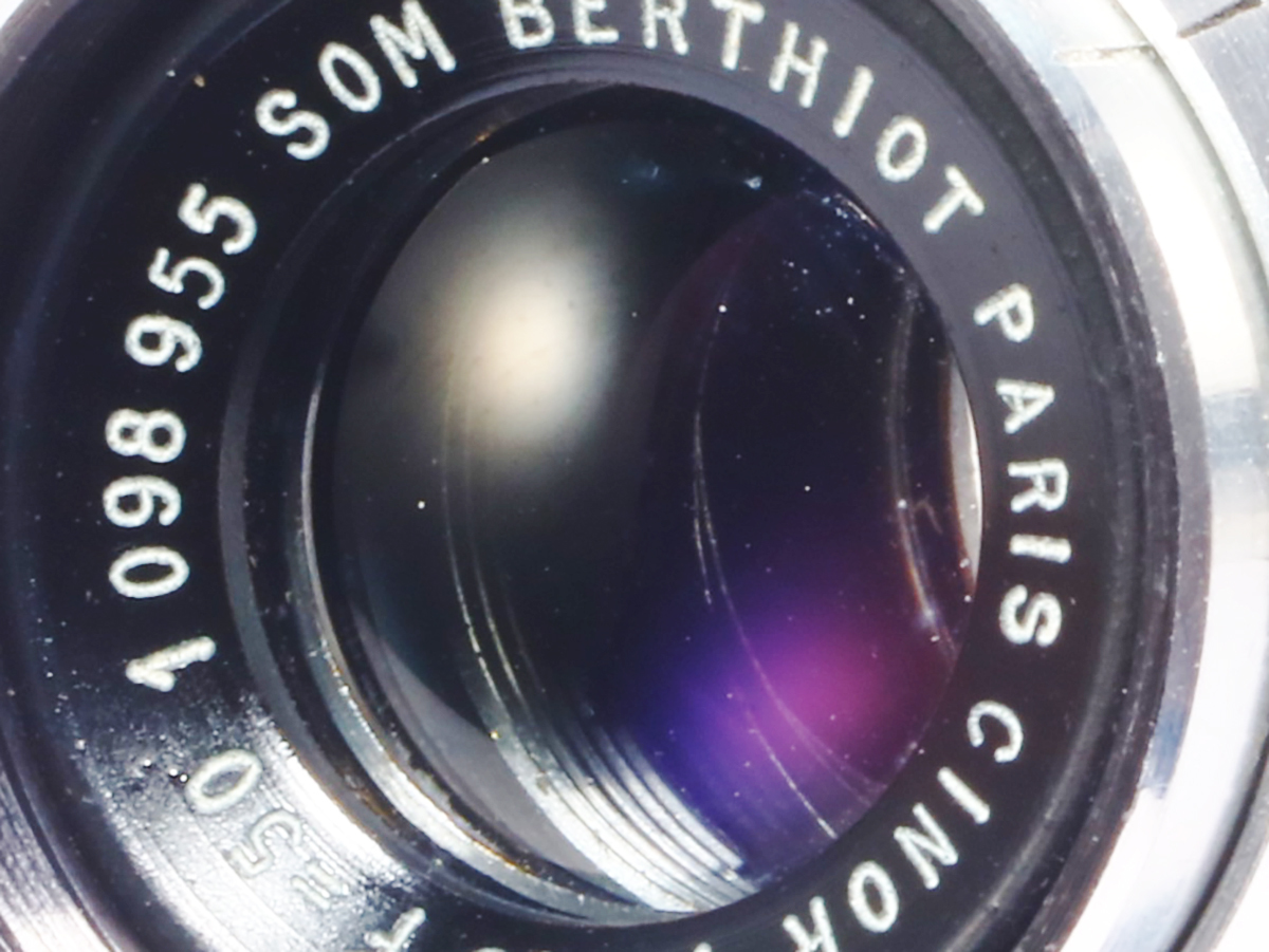 SOM BERTHIOT PARIS CINOR 50mm F3.5 ソン ベルチオ シノール フランス製 Leica ライカ Lマウント L39 スクリューマウント 改造レンズ_画像6