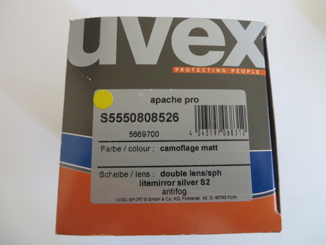 uvex スキーゴーグル アパッチプロ 2重球面レンズ ミラーコーティング 新品未使用品 _画像6