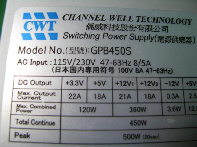 KA2508/電源BOX 6台/430W～ topower TOP-430Cなど_画像6