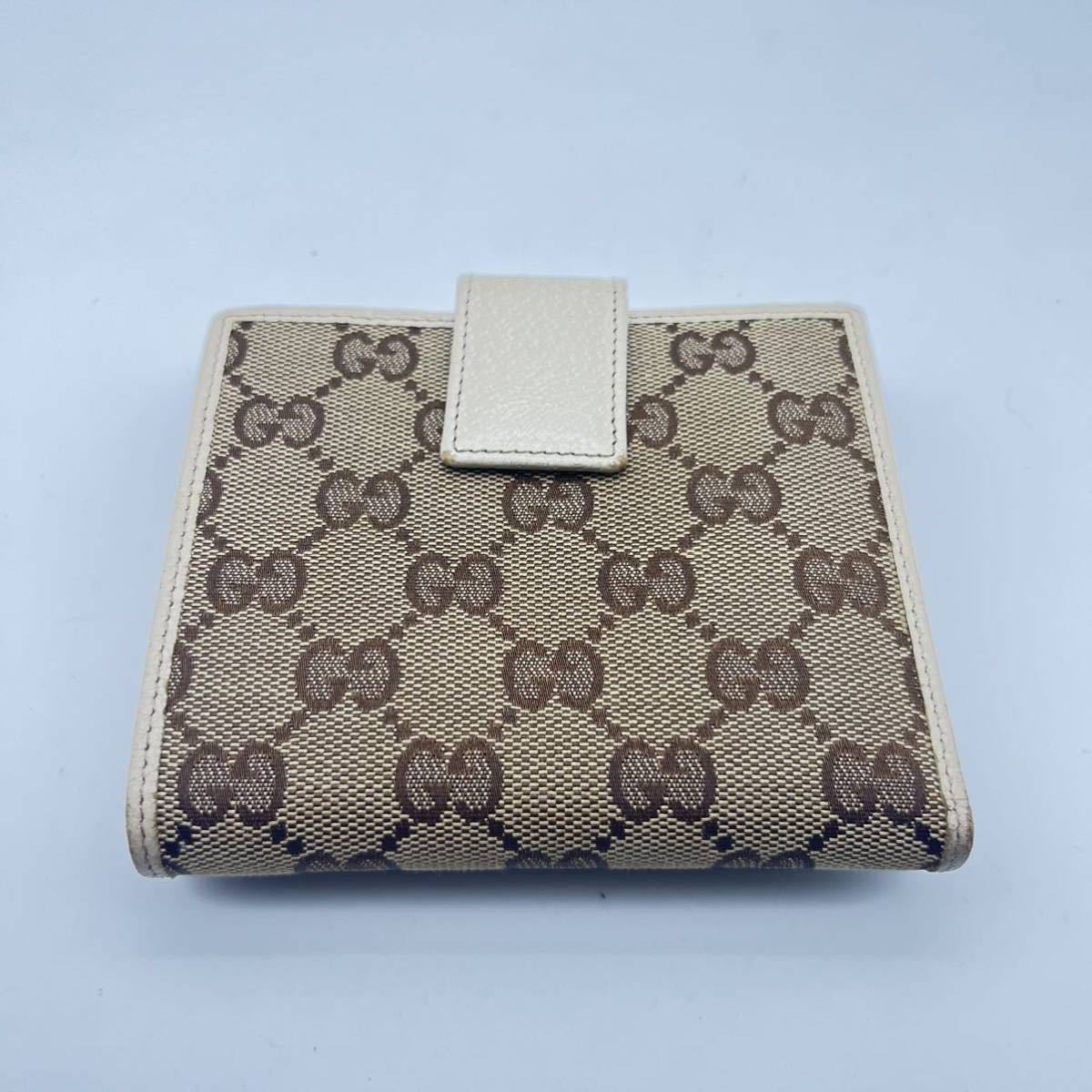 北山 11月 No.104 GUCCI グッチ EPEL002941A ブラウン系 財布 ウォレット 2つ折り財布 ヴィンテージ ブランドウォレット ミニウォレット_画像3