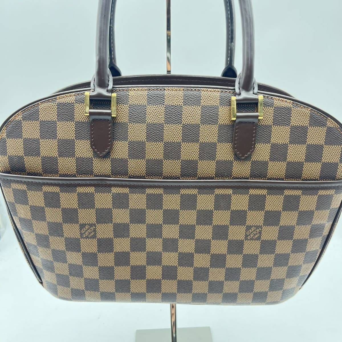 杉本 12月 No.33 bag LOUIS VUITTON ルイヴィトン ダミエ ブラウン系 トートバッグ ハンドバッグ ヴィンテージ ブランドバッグ_画像4