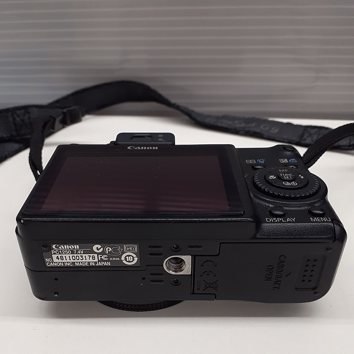 キャノン PowerShot G9 PC1250 コンパクトデジタルカメラ ブラック バッテリー充電切れ動作未確認ジャンク　zejだ_画像6