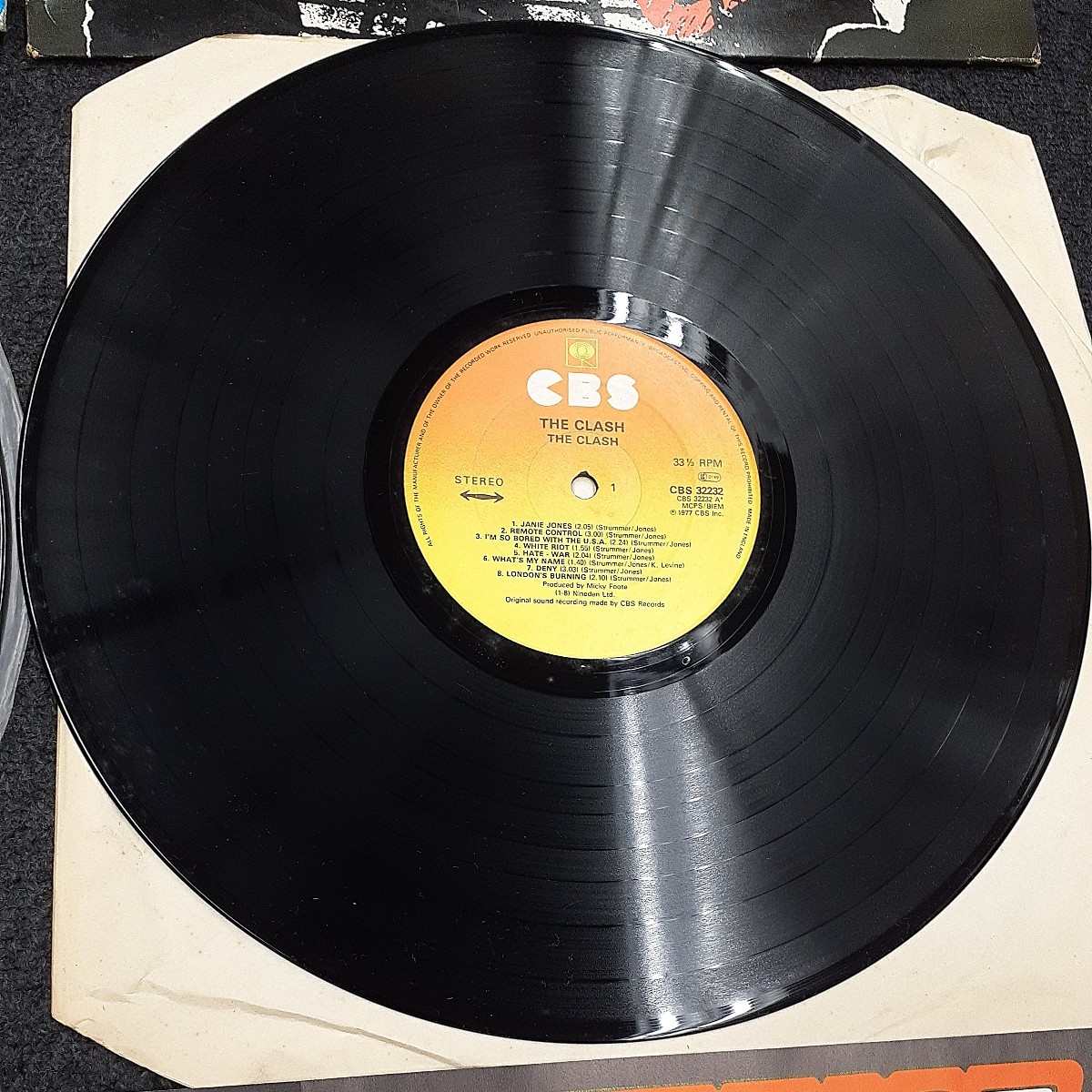 ザ・クラッシュ レコード2枚 動乱 /THE CLASH/THE CRASH(UK/CBS:CBS 32232 LP zejだ_画像5