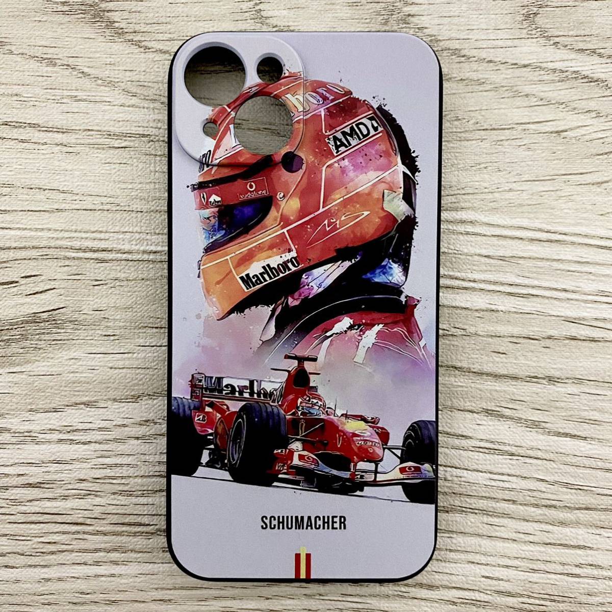 ミハエル・シューマッハ アート iPhone 14 ケース F1 フェラーリ Ferrari スマホ_画像4