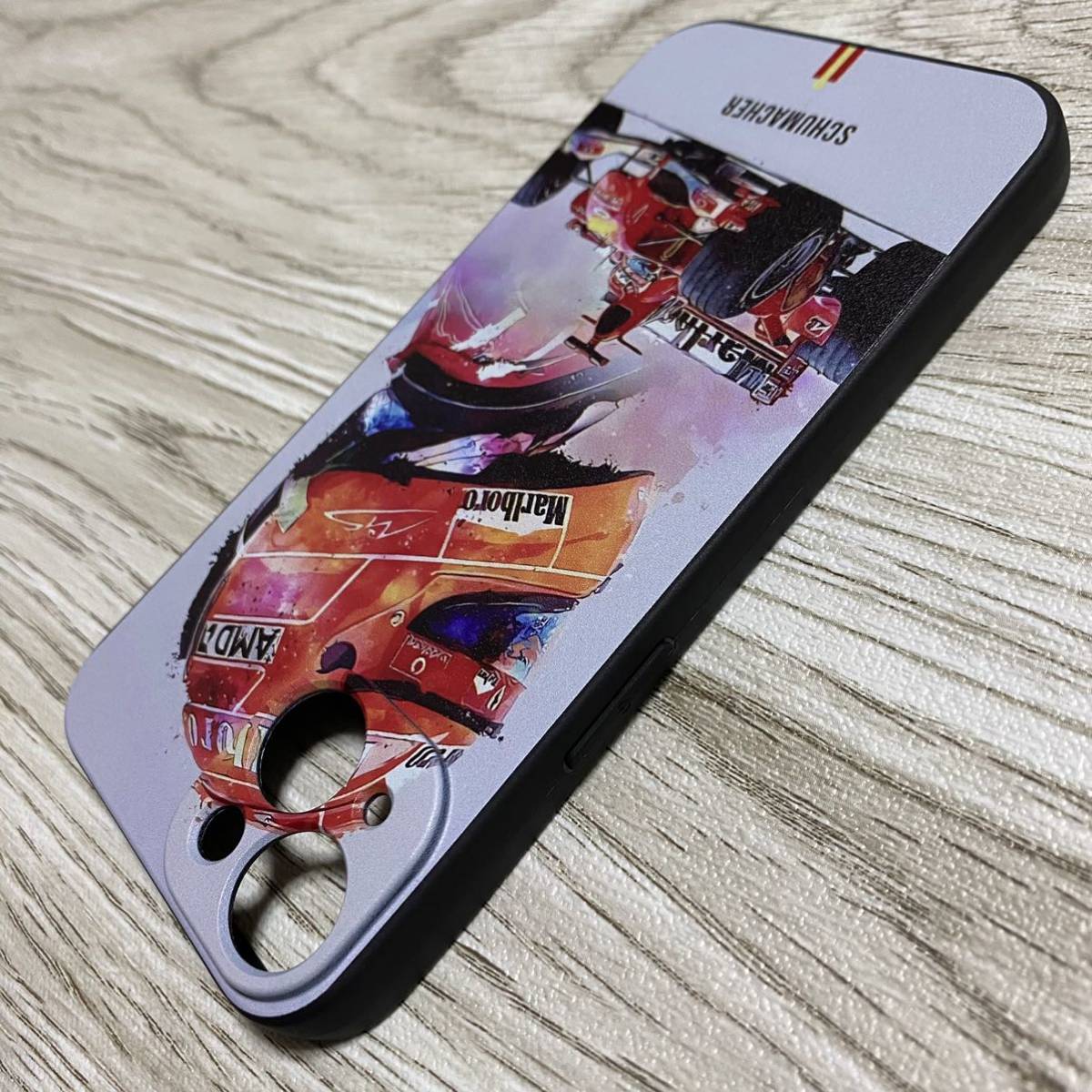 ミハエル・シューマッハ アート iPhone 14 ケース F1 フェラーリ Ferrari スマホ_画像3