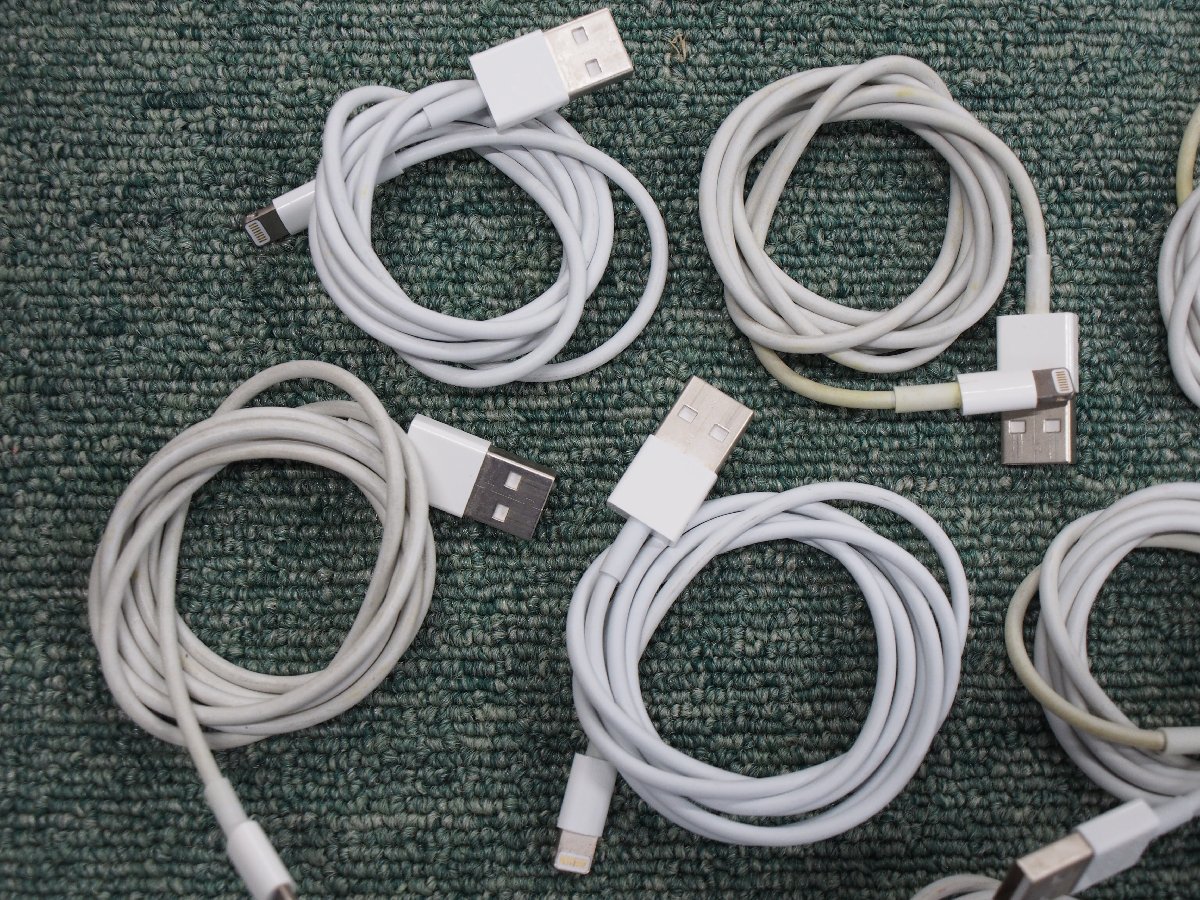 Apple Lightning to USB 充電ケーブル 通電確認 現状品 純正 10セット B50231_画像2