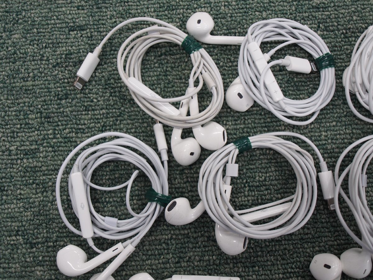 Apple EarPods Lightning イヤホン (A1748) 動作未確認 現状品 純正 10セット B50257_画像2