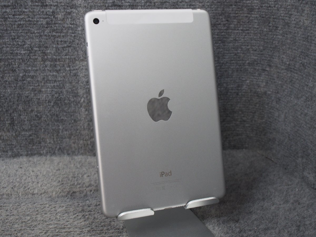 Apple iPad mini4 16GB Wi-Fi + Cellular(AU) MK702J/A A1550 バッテリー弱 動作確認済 ジャンク品 D50305_画像3