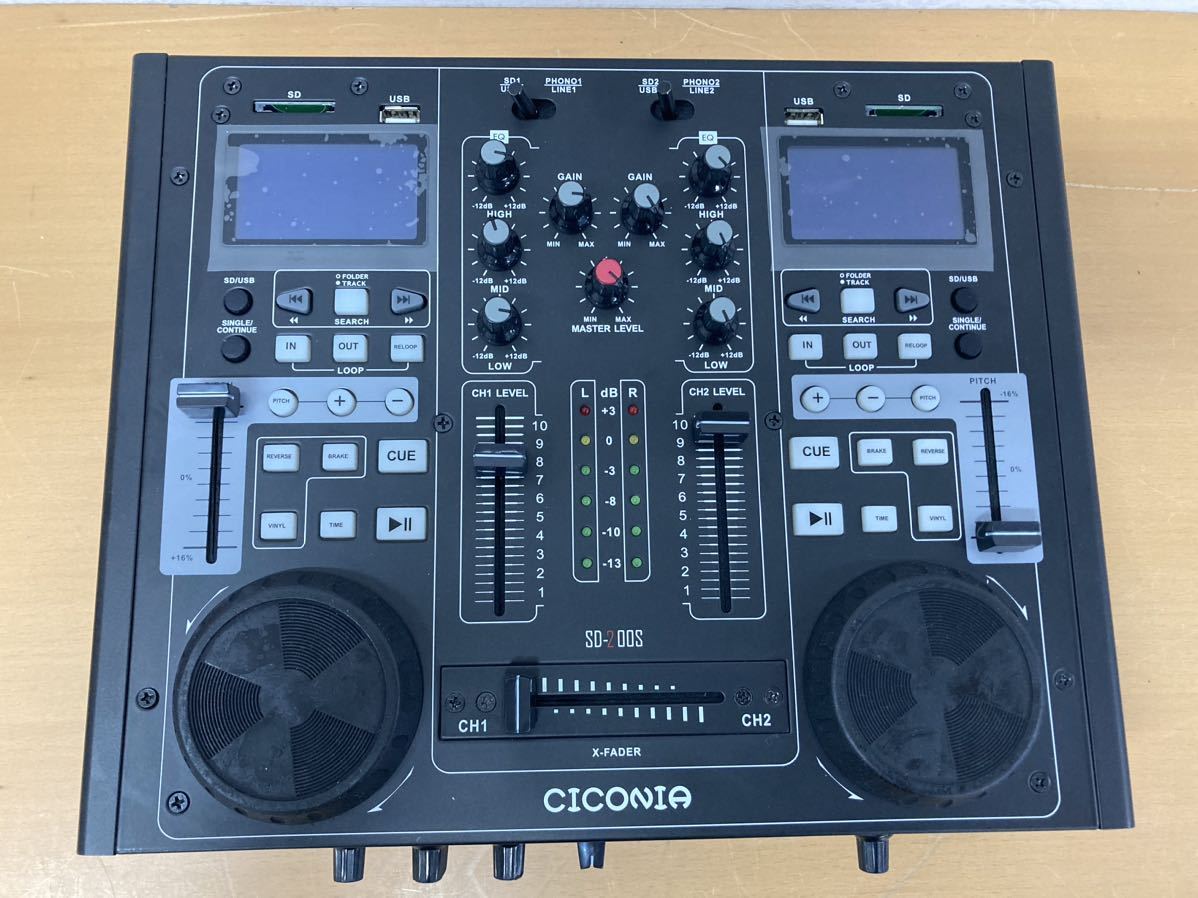 .[* electrification has confirmed ]CICONIA DJ mixer SD-200S mixer DJchi KONI a sound music (231206 H-1-4)