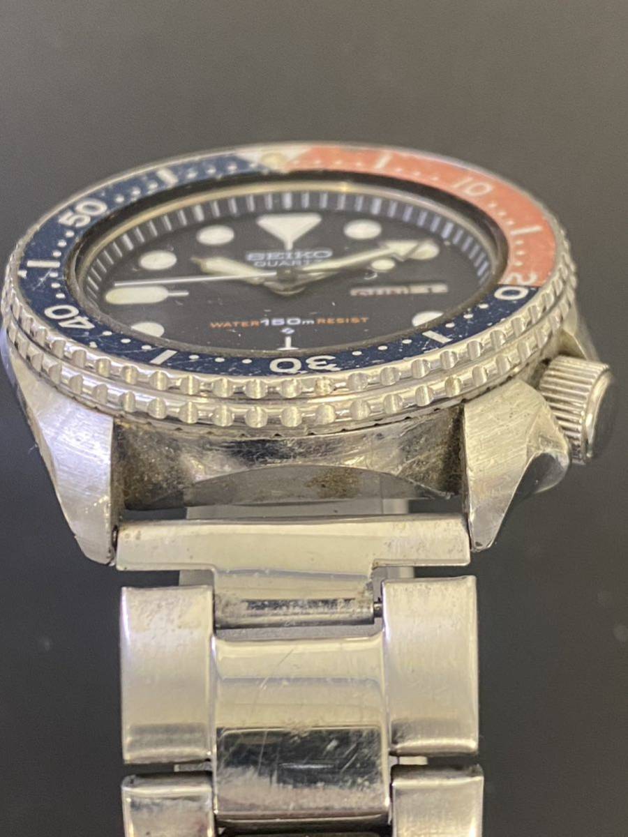 SEIKO セイコー ダイバー150m 7548-700B クォーツ　メンズ腕時計　ペプシベゼル _画像6