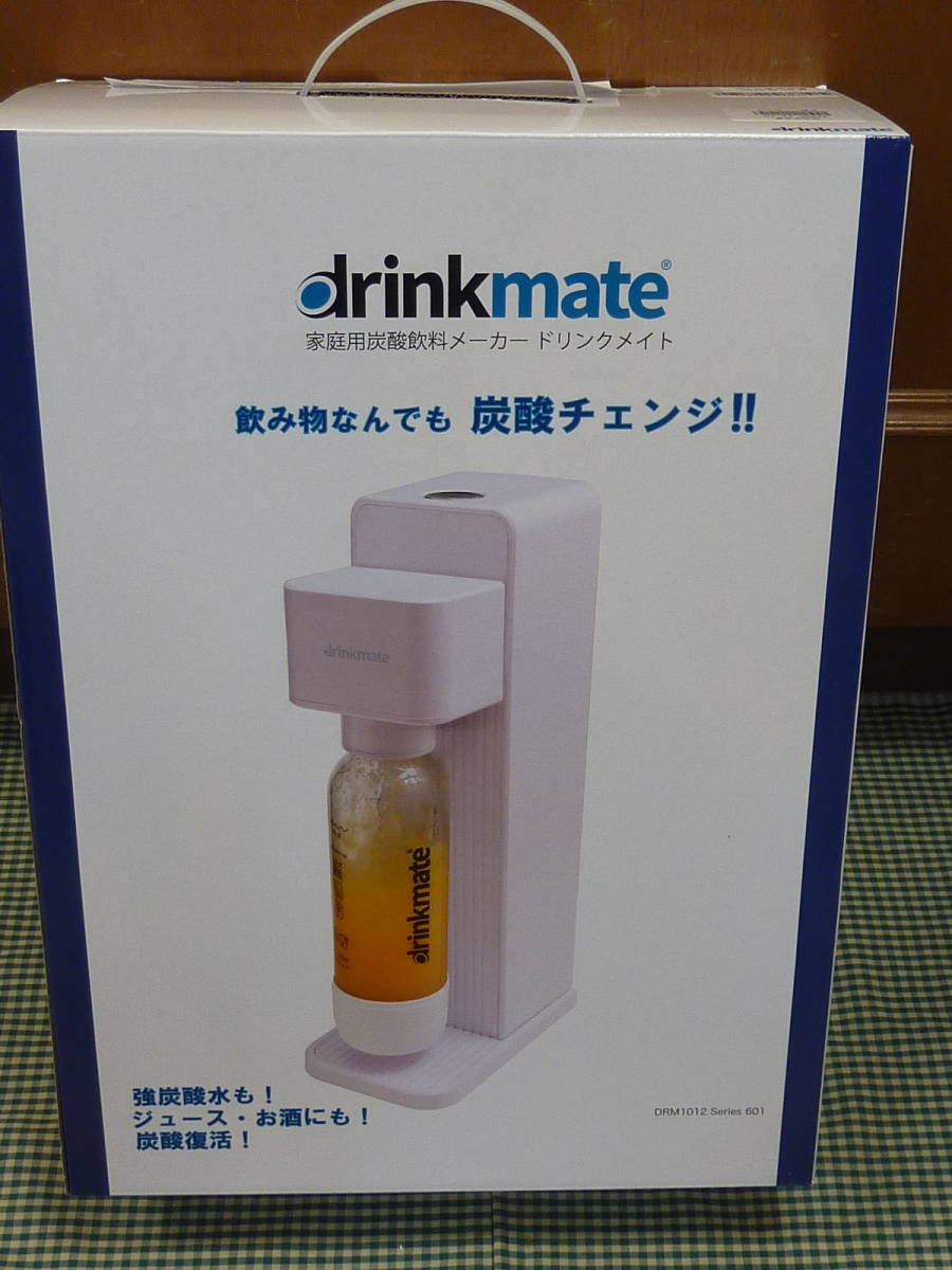 未使用！★炭酸水メーカー drinkmate ドリンクメイト シリーズ601 ホワイト DRM1012 ボトル使用期限:2026年10月 ★_画像1