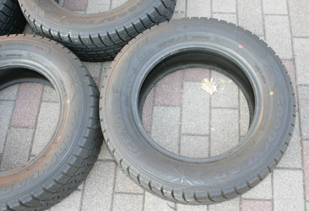 185/65R14グッドイヤーアイスナビ６　中古４本　発送手渡し両方OK_画像4