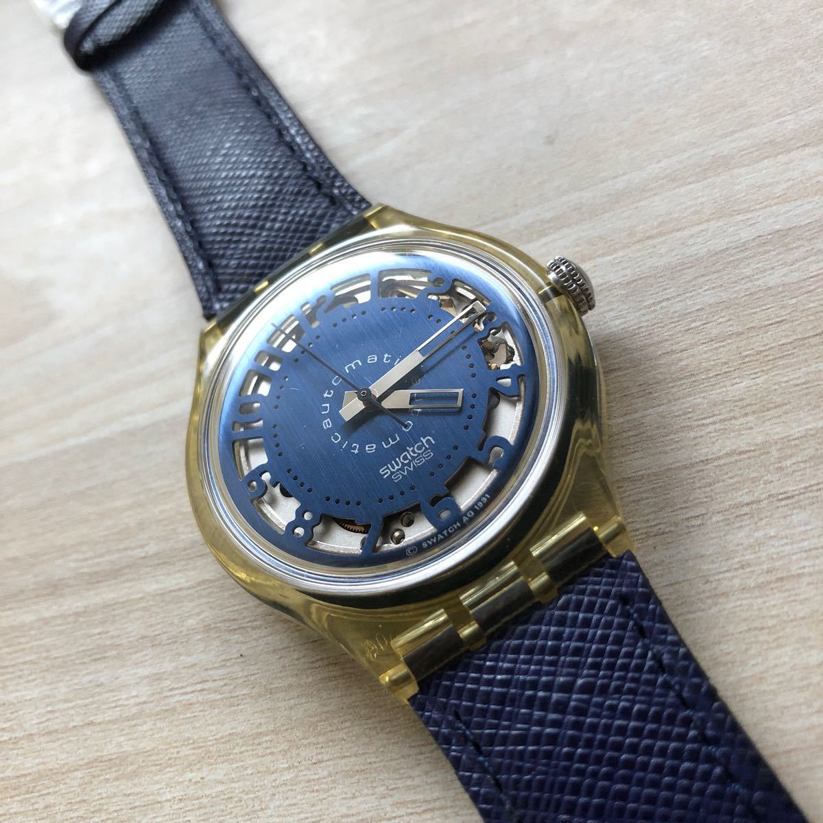 【ワンオーナー】SWATCH '93 AUTOMATIC SAK103 / MONTENAPOLEON スウォッチ オートマチック モンテ ナポレオーネ 動作確認済み 稼動品_画像1