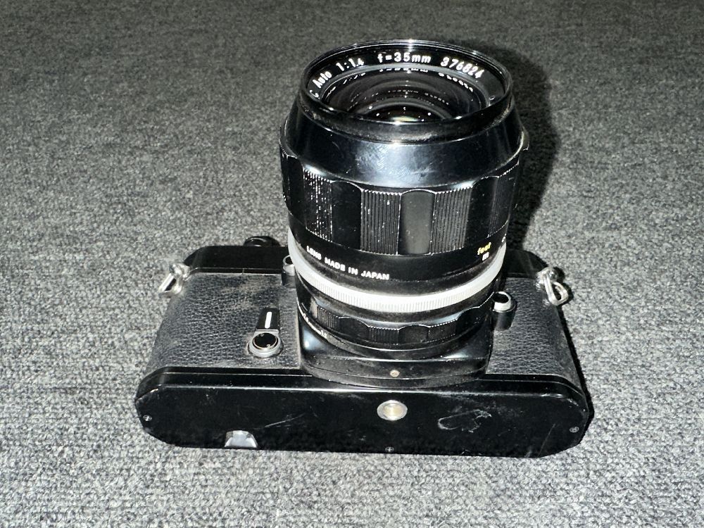 4●〇 Nikon Nikomat EL & NIKKOR-NC Auto 1:1.4 f=35mm フィルムカメラ レンズ / ニコン 〇●_画像8