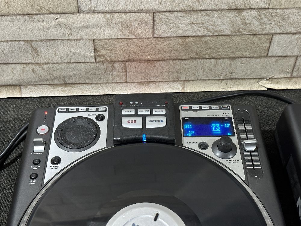 124●〇 NUMARK CDX Direct Drive CD Turntable DJ用CDプレーヤー / ヌマーク DJ スクラッチ ターンテーブル CDJ 〇●_画像2