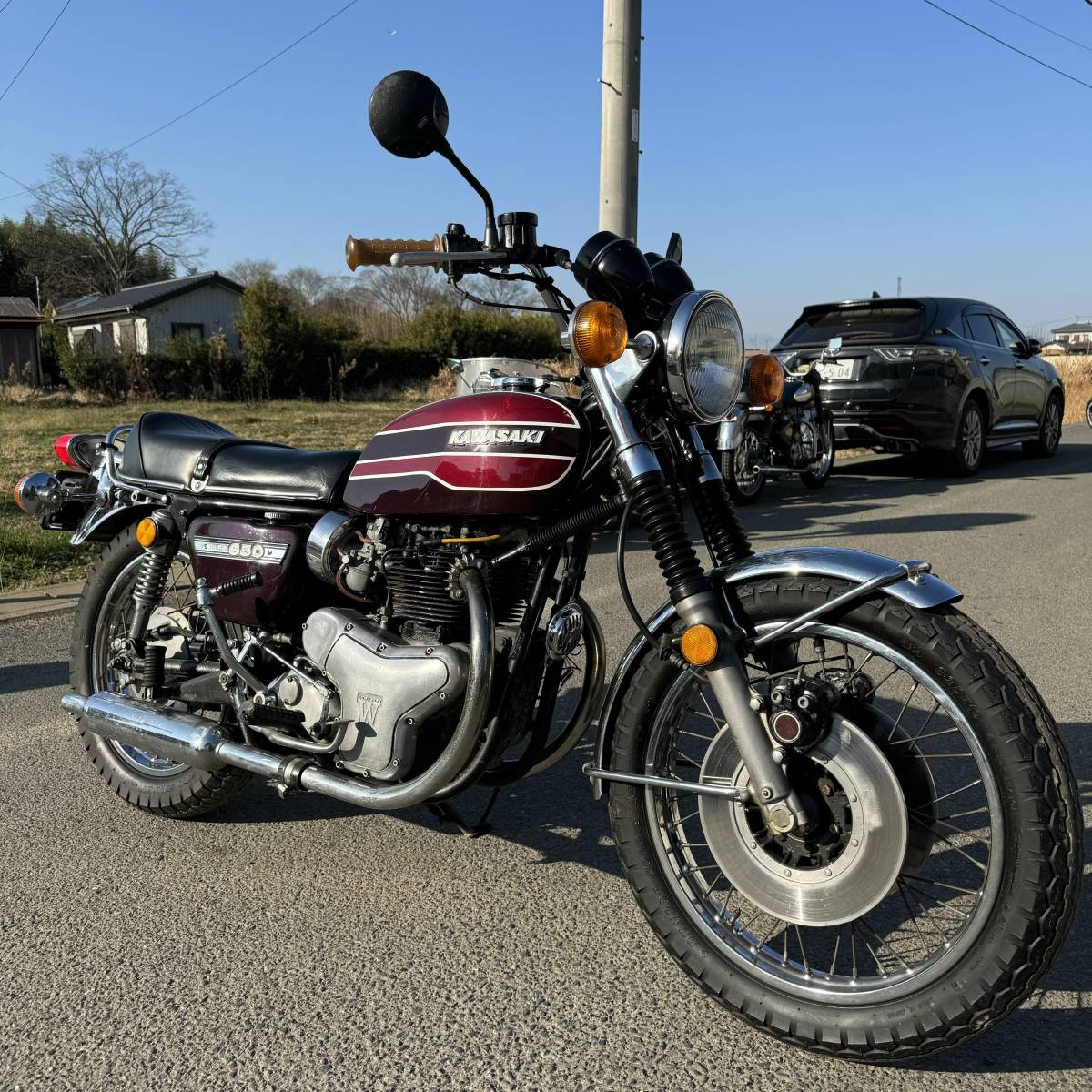 カワサキ W650RS W3 実動 車検付 現状車 旧車 昭和48年 美車（検Z250LTD ゼファー400 Z400FX Z250FT ZRX ゼファー750 Z2 Z1 KH250 の画像1