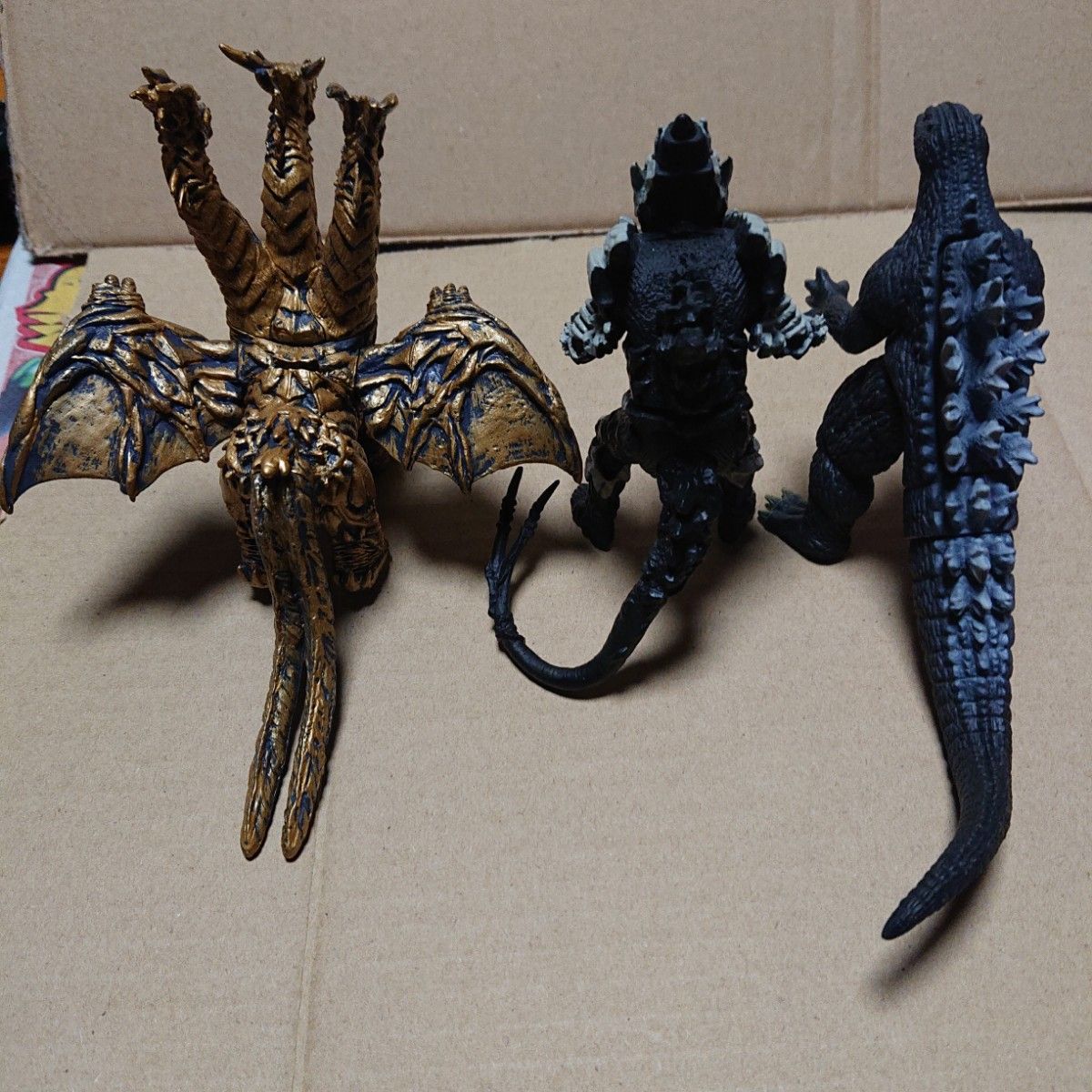 ゴジラ ミニバトルG ソフビ カイザーギドラ モンスターX ゴジラ