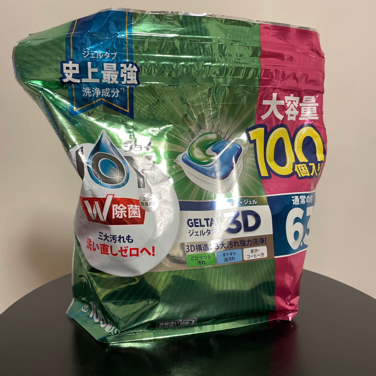 HA738 JOY ジョイ 食器洗い乾燥機専用 ジェルタブ 3D 大容量100個入り W除菌 1550g_画像1