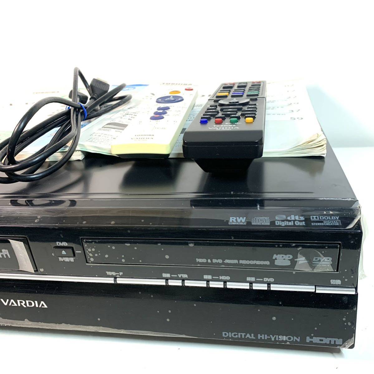 東芝 VARDIA D-W255K VHS/DVD/HDDレコーダー　メンテ済み_画像4