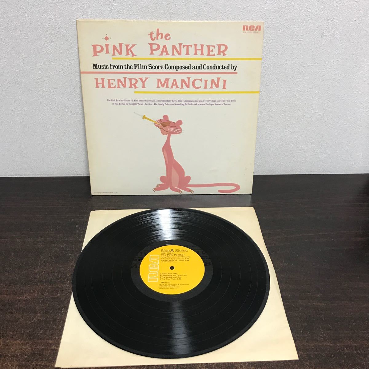 yj◆米 HENRY MANCINI/PINK PANTHER - MUSIC FROM THE FILM SCORE/RCA ANL11389 LP_画像1