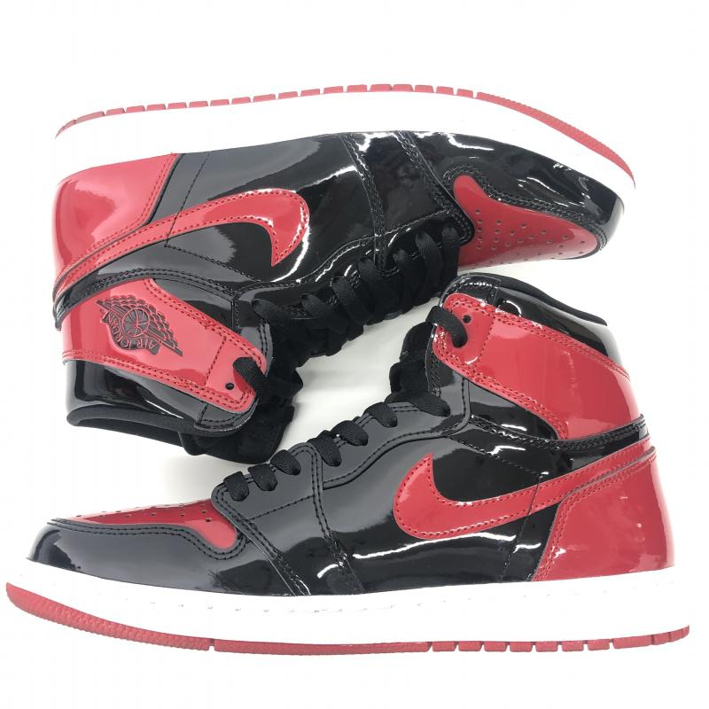 【中古】Nike Air Jordan 1 High OG Patent Bred　28cm　ナイキ[240066132449]_画像6