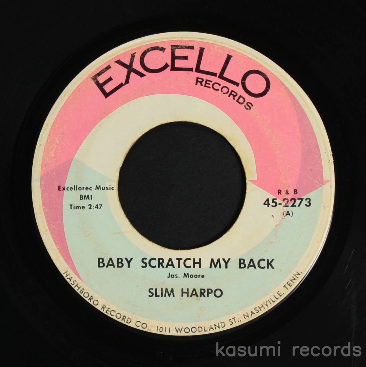 【US-ORIG.EP】SLIM HARPO/BABY SCRATCH MY BACK / I'M GONNA MISS YOU (LIKE THE DEVIL)(並下品,66年ブルース～R&B)_画像1