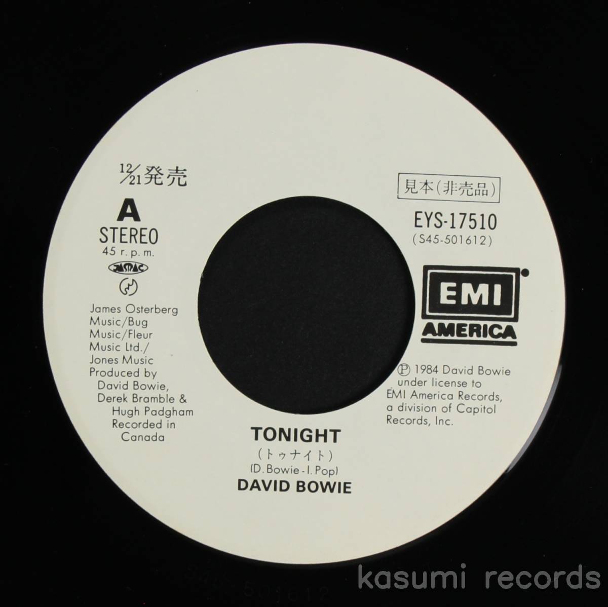 【プロモ盤EP】デビッド・ボウイ DAVID BOWIE/トゥナイト TONIGHT(並良品,ポスタージャケ)_画像4