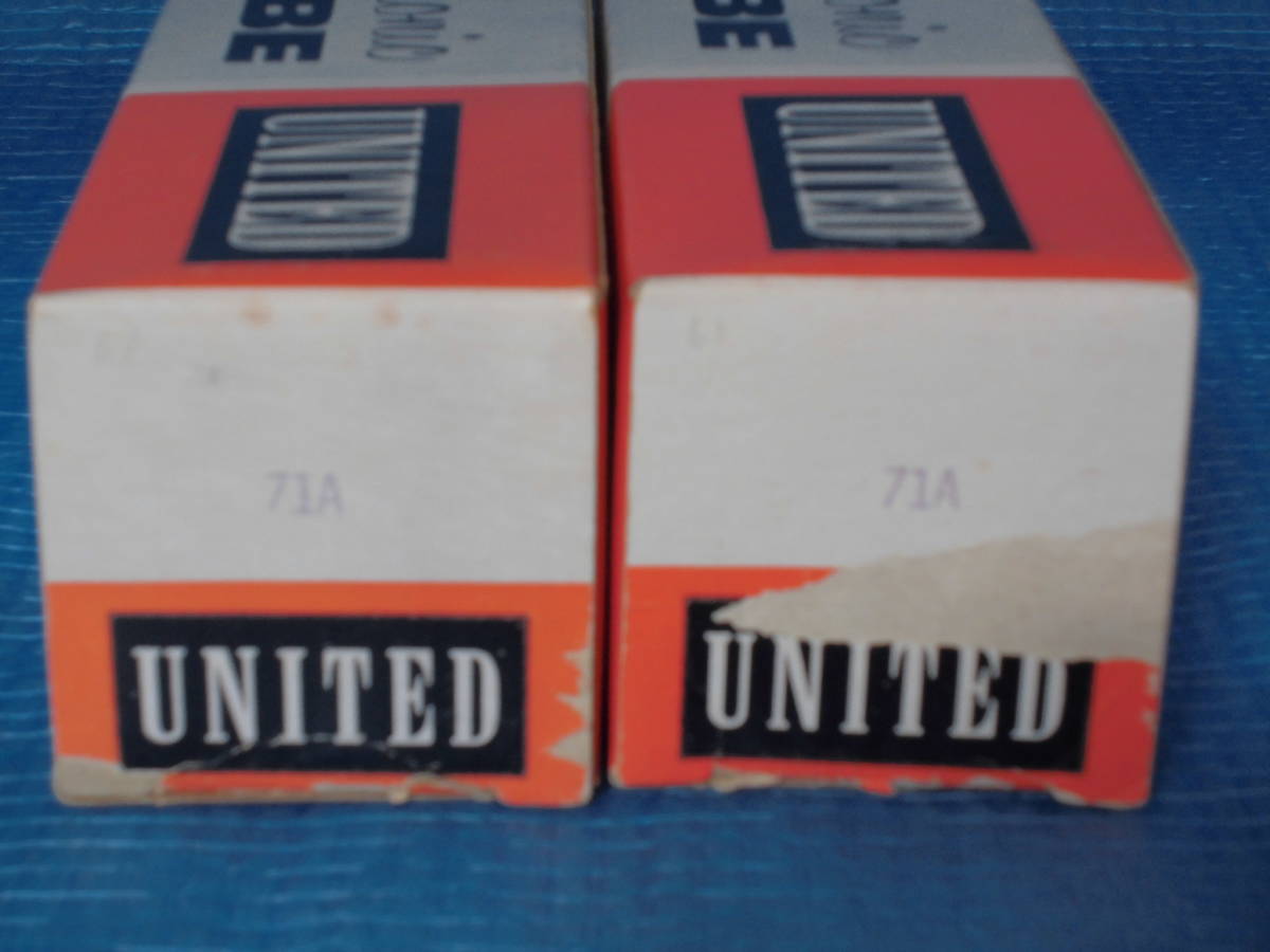 71A 真空管 UNITED ELECTRON MADE IN USA 音出し動作確認済 元箱付き_画像2