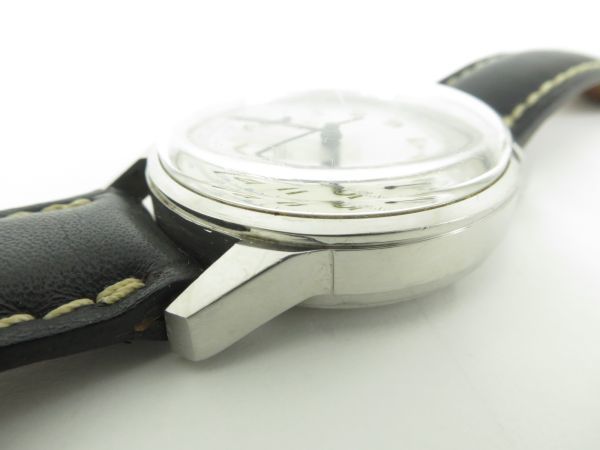 GALLET ギャレット　メンズ腕時計　手巻き　クロノグラフ　アイボリー文字盤×シルバー 　お洒落な　ヴィンテージ　G07_画像5