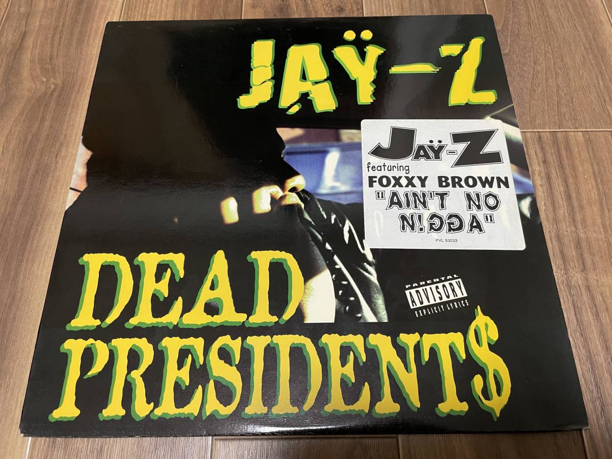 Jay-Z - Dead President$ / USオリジナル ハイプステッカー レコード, Foxy Brown, Dead Presidents, Roc-A-Fella Records PVL 53233_画像1