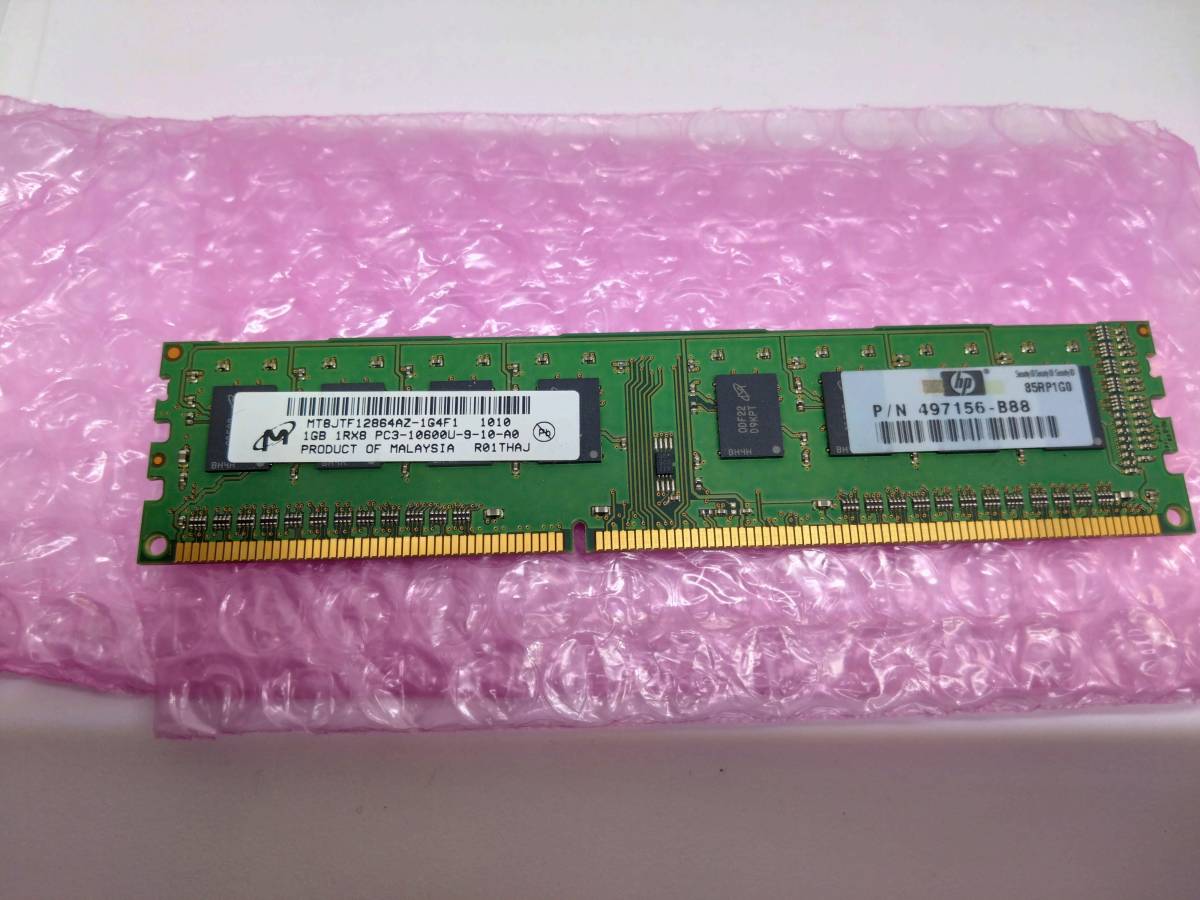 MT8JTF 1Rx8 PC3-10600U-9-10-A0 1GB×1 листов 