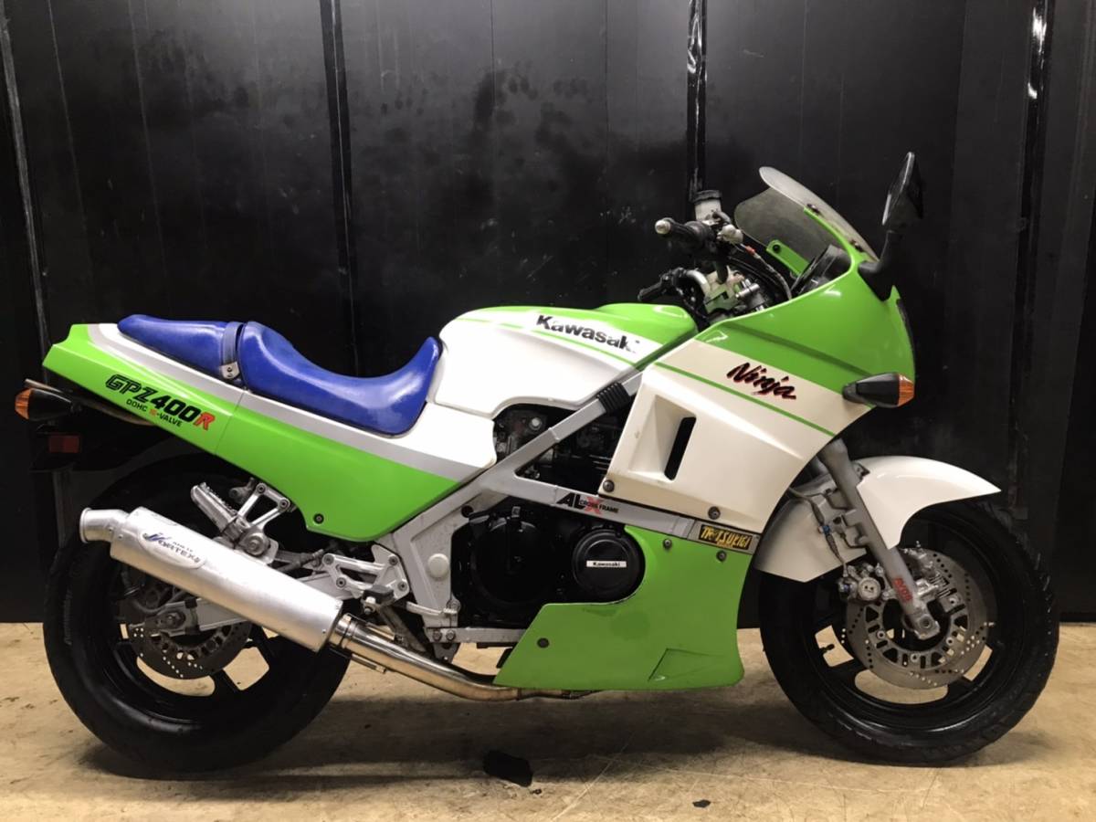 カワサキ　GPZ400R　ZX400D　19270km　エンジン実働　400㏄　S61年登録　通勤・通学などに　書類あり 大阪より 売り切り_画像2