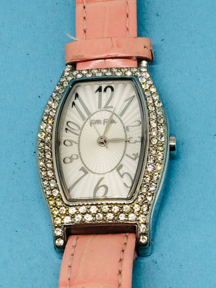 (B48)おしゃれな(*'▽')フォリフォリ・follefolle（電池交換済み）シルバー・レディス腕時計USED（送料全国一律185円）素敵な時計です。_フォリフォリ・シルバーレディス腕時計