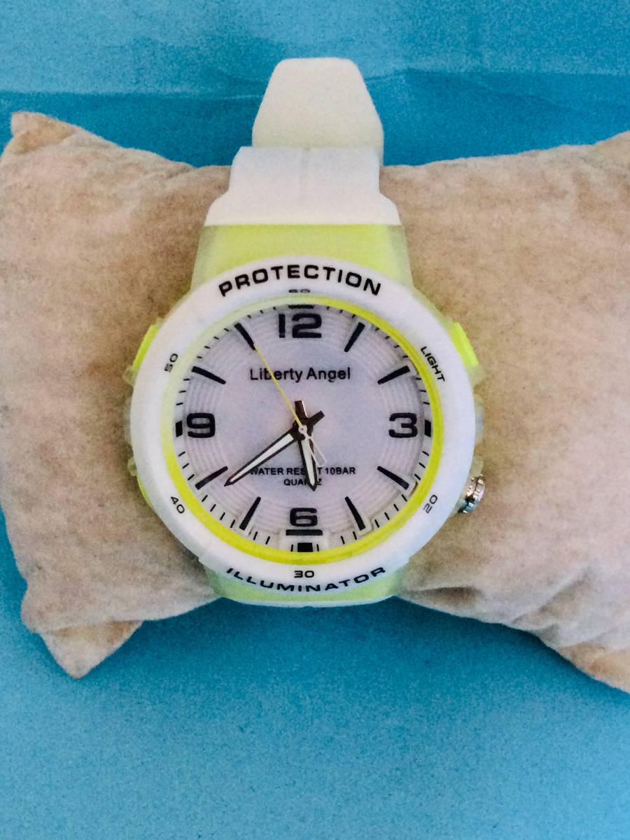 (B33)釣りに(*'▽')・リバティエンジェル・スポーツウォッチ（電池交換済み）メンズ腕時計USED（送料全国一律185円）素敵な時計です。_画像10