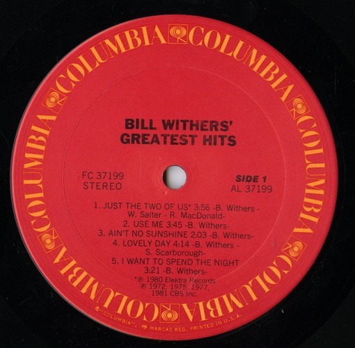 【ＬＰ】　BILL WITHERS 「 GREATEST HITS 」 ( COLUMBIA 37199 )_画像3