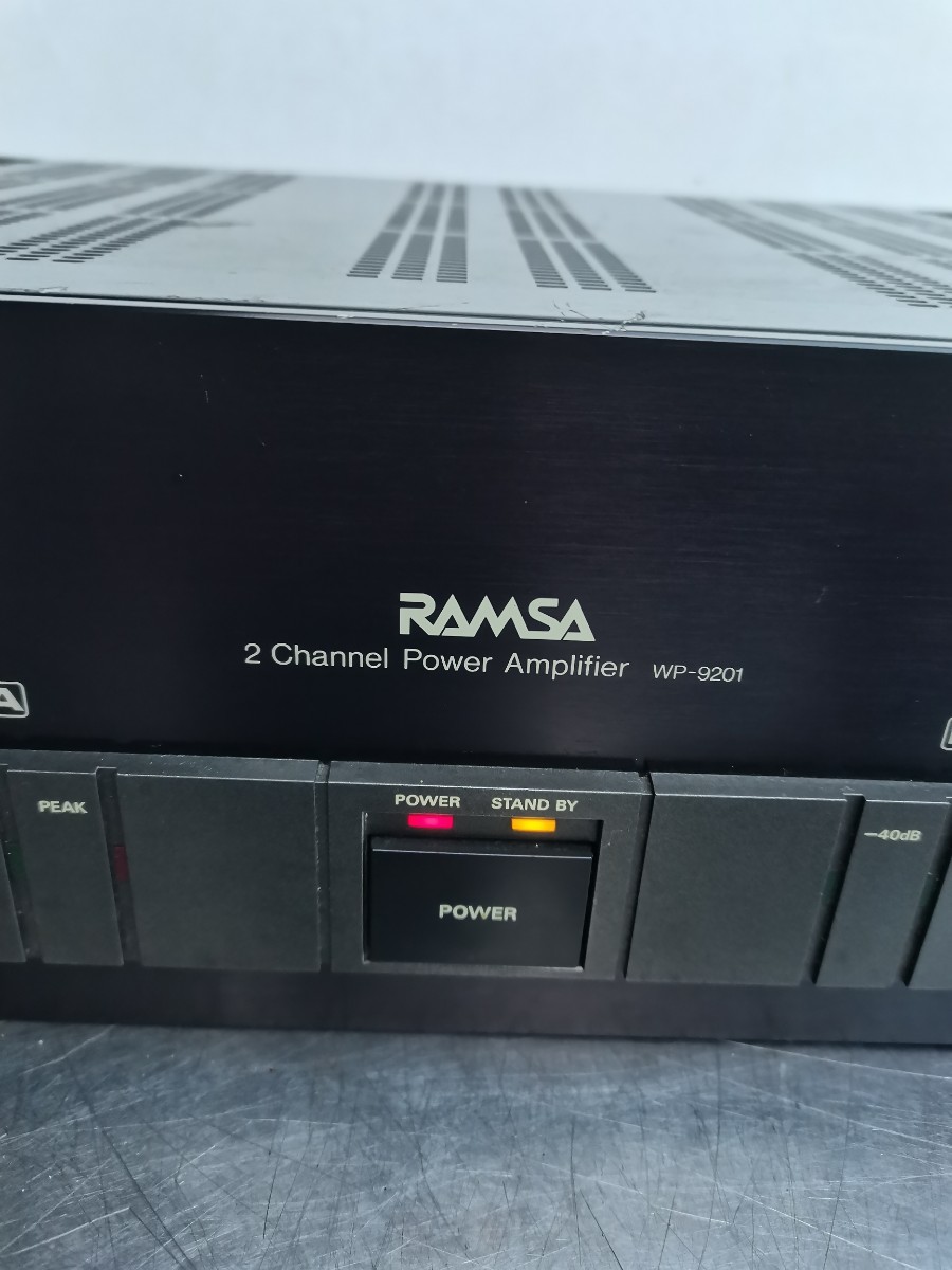 通電確認済み現状品 RAMSA WP-9201 パワーアンプ ラムサ 音出し_画像6