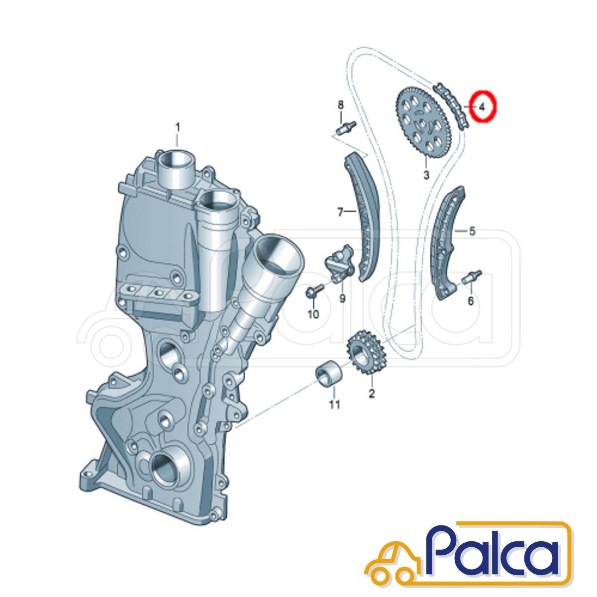 アウディ/VW タイミングチェーン A1/8XCAX 8XCTH | A3/8PCAX | ゴルフ5/1KBAG 1KBLP 1KBLG 1KBMY 1KCAV | ゴルフ6/1KCAV 1KCAX 1KCTHの画像2