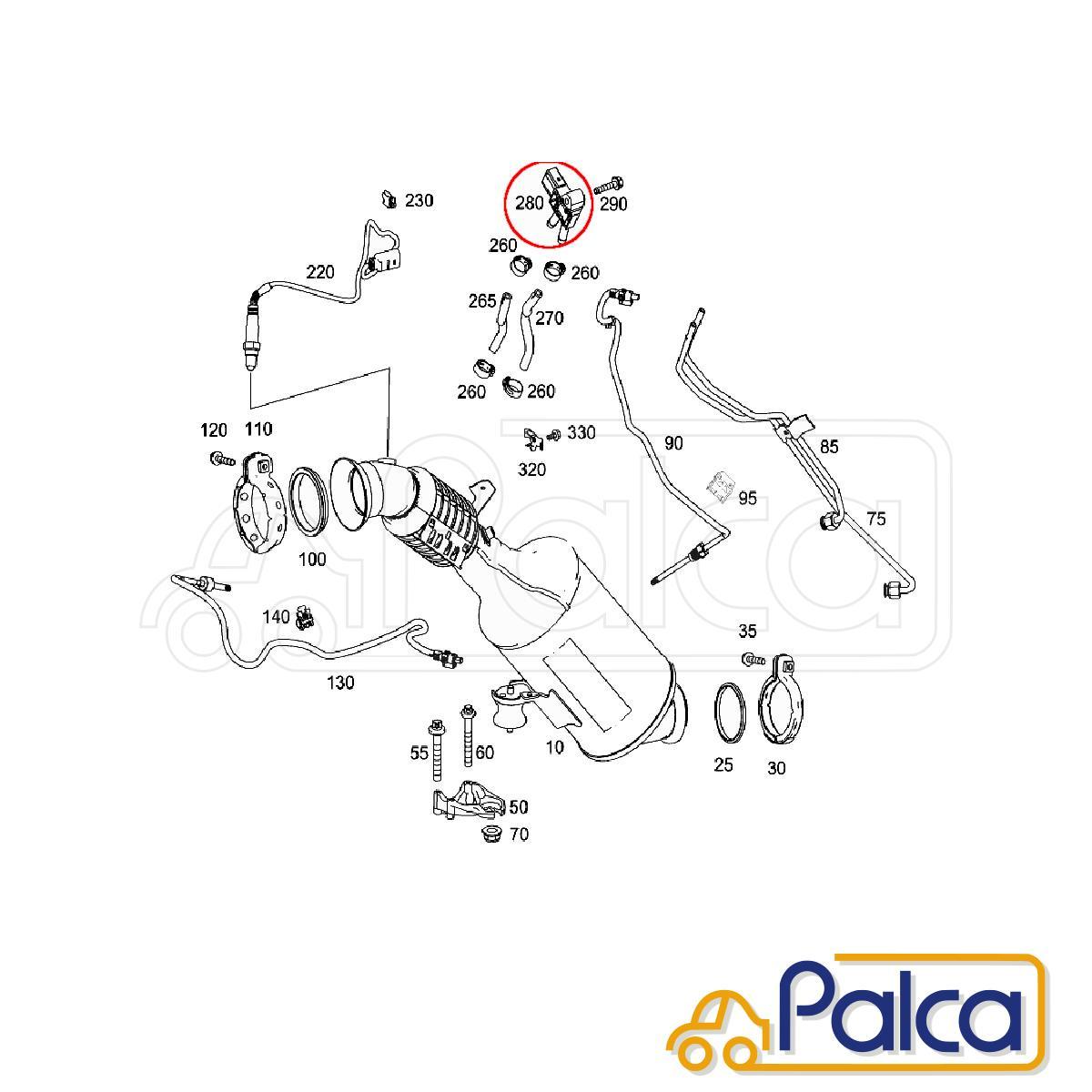 メルセデス ベンツ DPFセンサー/排気差圧センサー | Eクラス|W212 S212/E220Blue. E350Blue. | Sクラス|W222/S300h S300hL_画像4
