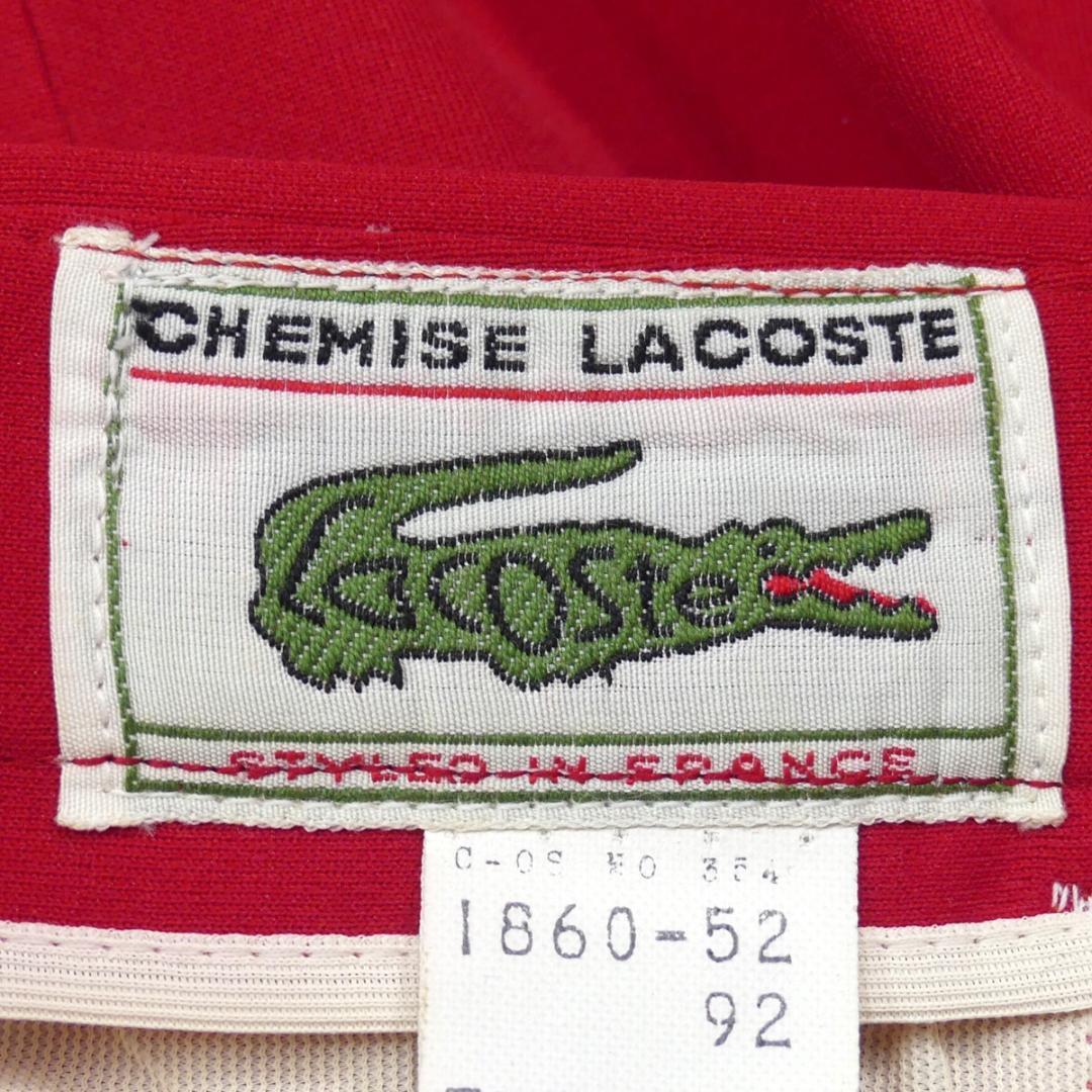 即決★日本製 LACOSTE★未使用 W34位 スラックス ラコステ メンズ 85 レッド パンツ 赤 ボトムス_画像9