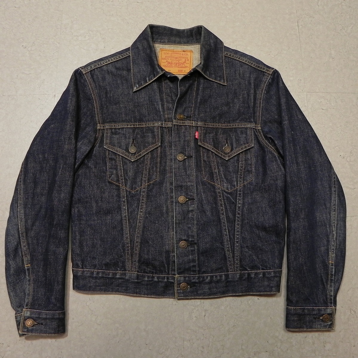 即決 ★ Levi's 71557 38 3rd Gジャン サード デニムジャケット リーバイス BIGE ビッグE 90s ヴィンテージ復刻 デニムジャケット 古着 ★a