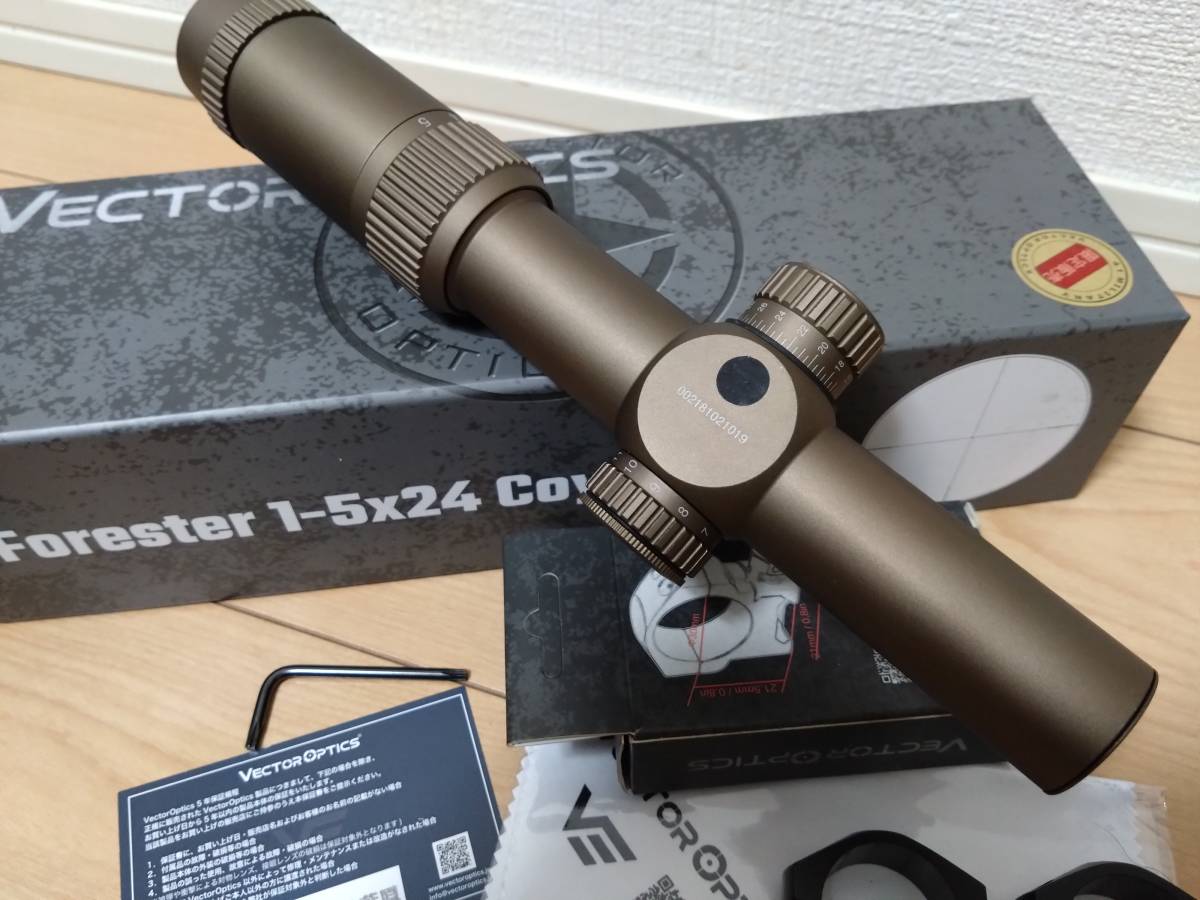 【美品】Vector Optics ベクター オプティクス Forester フォレスター GenⅡ 1-5ｘ24 コヨーテ FDE SCOC-32_画像4