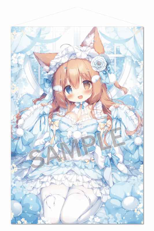 爆買い 英語 桃豆こまもち こまこちゃん B2タペストリー 和メイド 未開封 タペストリー