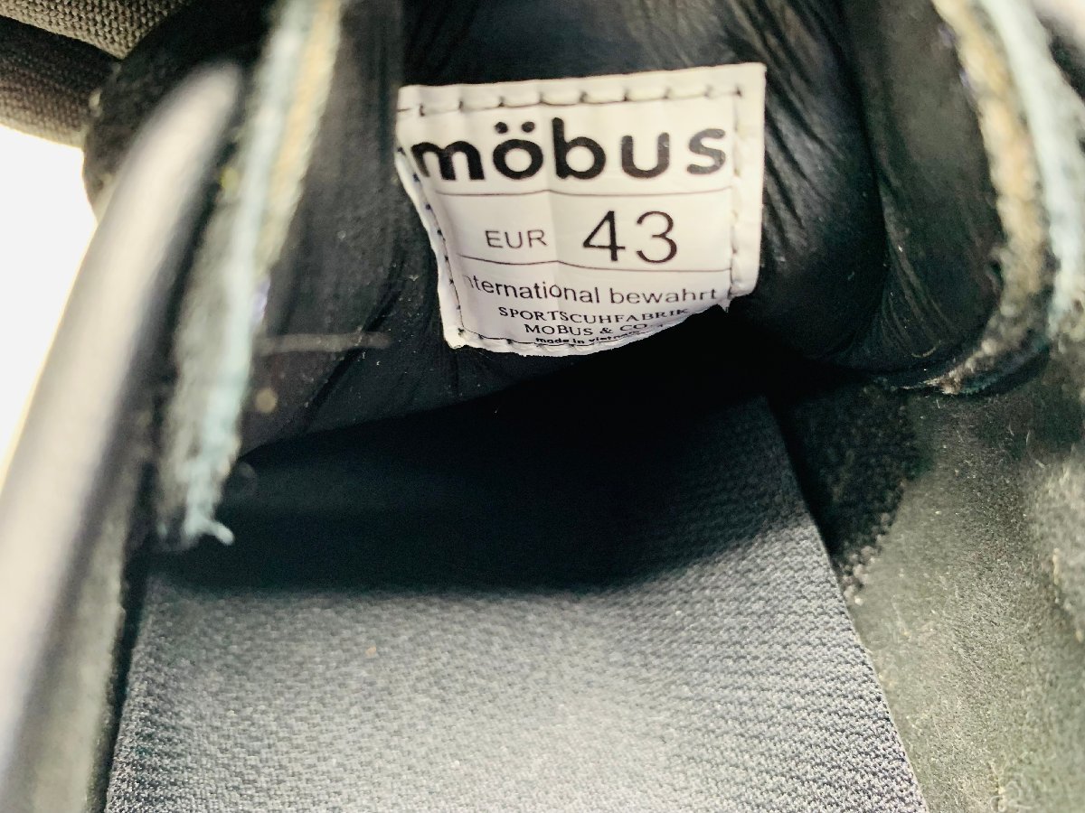 【未使用保管品】mobus モーブス スニーカー BLK ANTIQU/BLK（SUEDE） サイズ EUR 43 26.5cm 箱付き_画像7