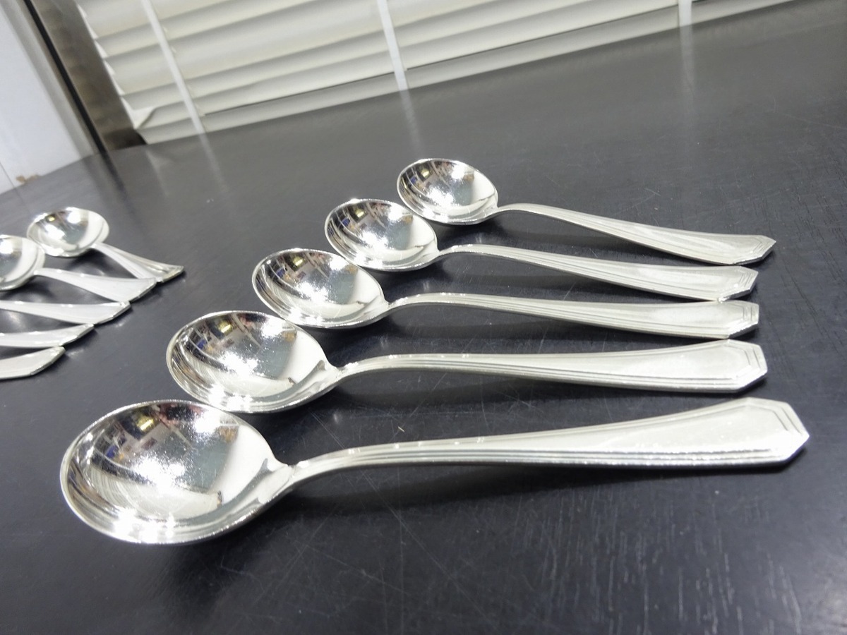  Noritake Noritake 20 pcs set 18-8 made of stainless steel bouillon soup spoon cutlery business use restaurant store control number 81