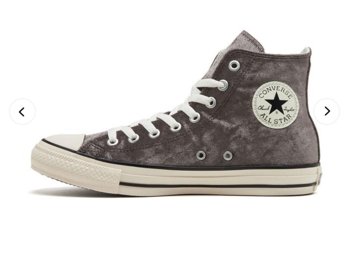 CONVERSE ハイカットスニーカー　AS CA-VELVET HI GRAY